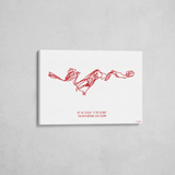 baqueira beret wrapped canvas