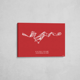 baqueira beret wrapped canvas