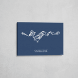 baqueira beret wrapped canvas