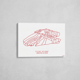 china peak wrapped canvas