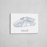 china peak wrapped canvas