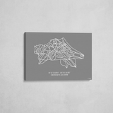 crested butte wrapped canvas