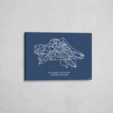 crested butte wrapped canvas