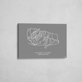 crystal mountain wrapped canvas