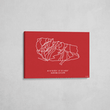 crystal mountain wrapped canvas