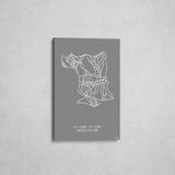 kicking horse wrapped canvas