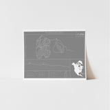 loon mountain archival print