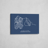 loon mountain wrapped canvas