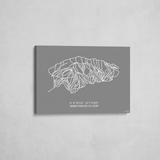 mammoth mountain wrapped canvas