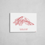 mount bachelor wrapped canvas