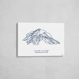 mount bachelor wrapped canvas