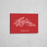 mount bachelor wrapped canvas