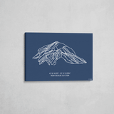 mount bachelor wrapped canvas