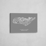 powder mountain wrapped canvas