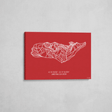 powder mountain wrapped canvas