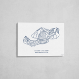 red resort wrapped canvas