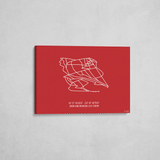 snow king wrapped canvas