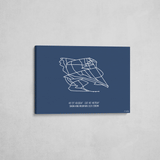 snow king wrapped canvas