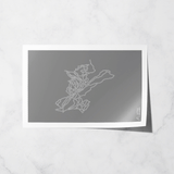 whiteface basic print