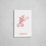 whiteface wrapped canvas