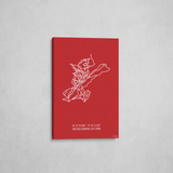 whiteface wrapped canvas