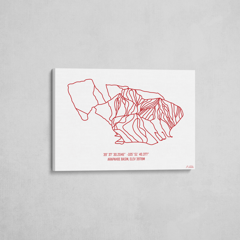 arapahoe basin wrapped canvas