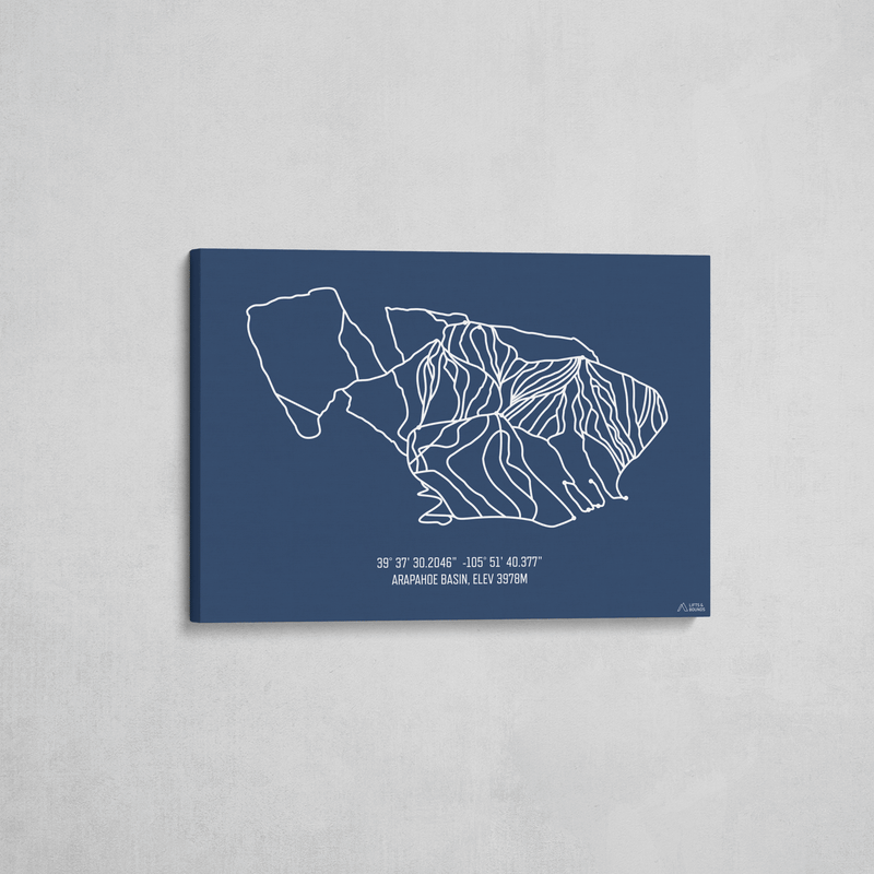 arapahoe basin wrapped canvas