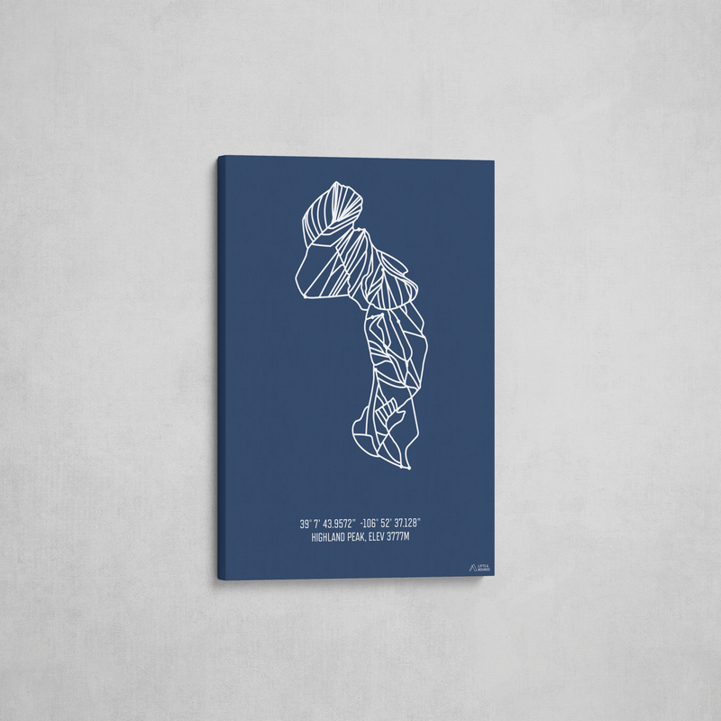 aspen highlands wrapped canvas