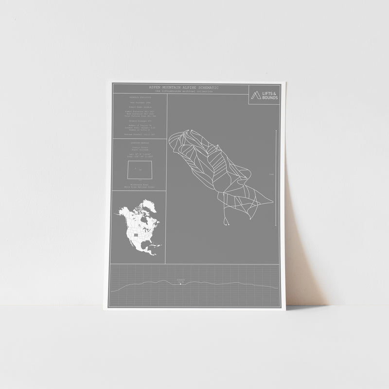 aspen mountain (ajax) archival print