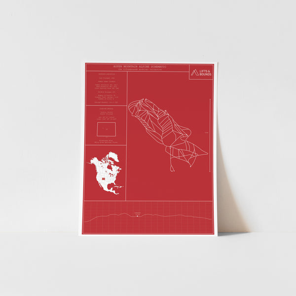 aspen mountain (ajax) archival print