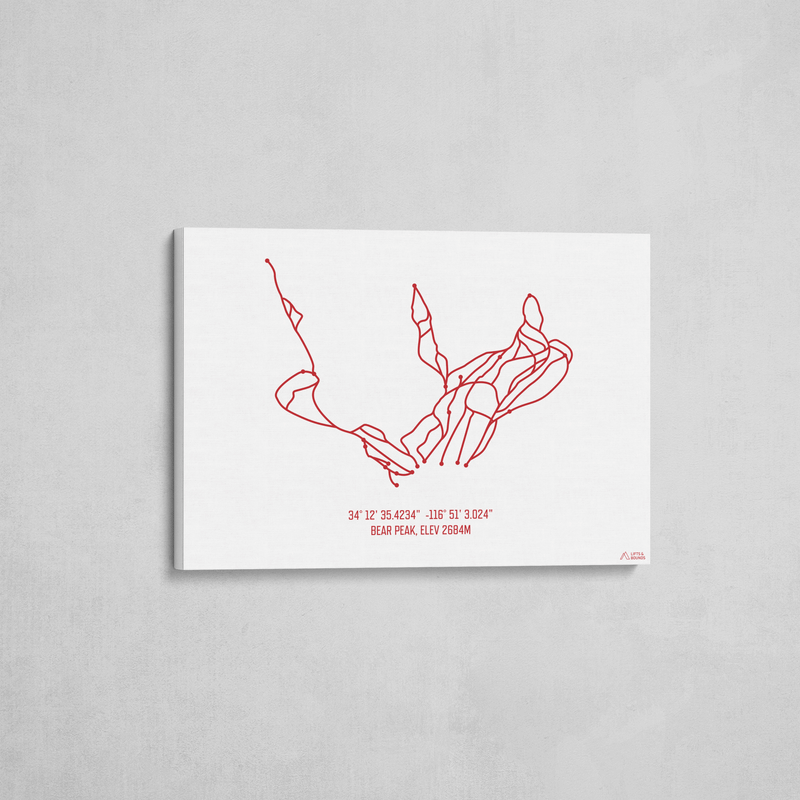 bear mountain wrapped canvas