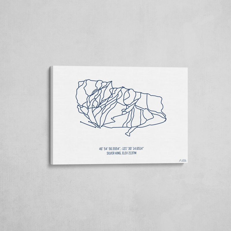 crystal mountain wrapped canvas