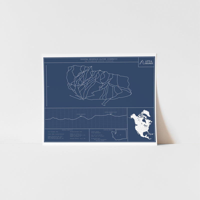 crystal mountain archival print