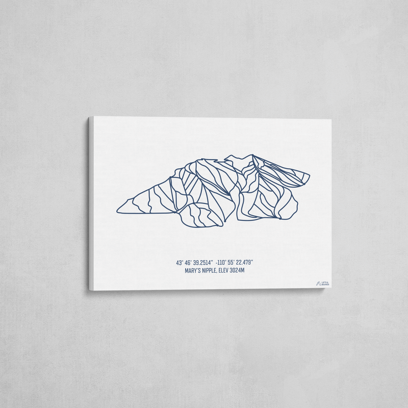 grand targhee wrapped canvas