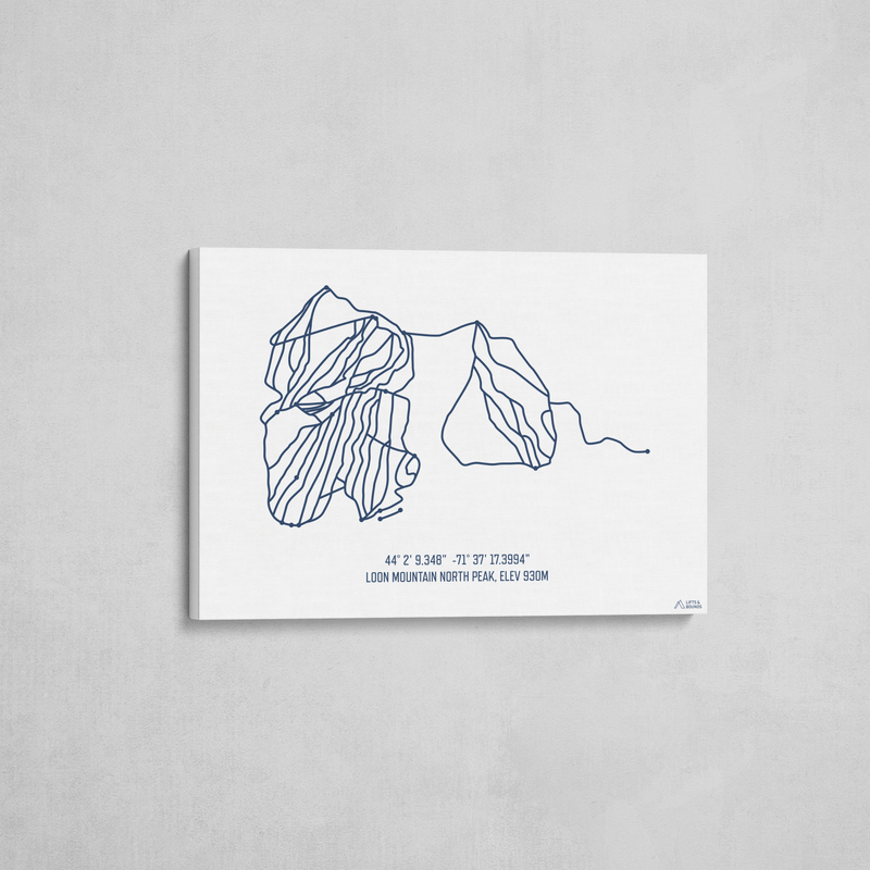 loon mountain wrapped canvas