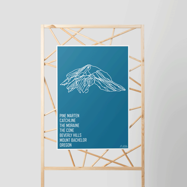 mount bachelor poster