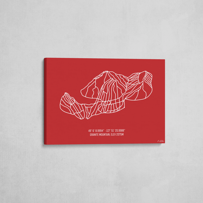 red resort wrapped canvas